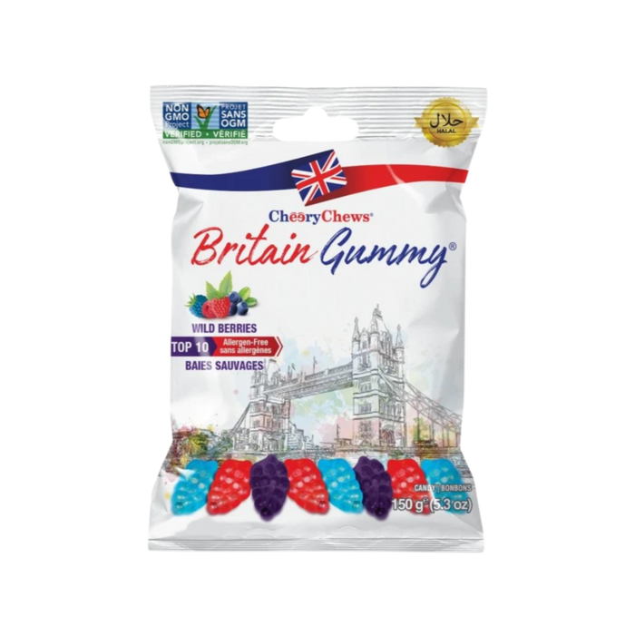 Bonbons gélifiés aux baies sauvages de Grande-Bretagne 150 g