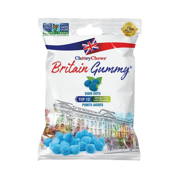 Bonbons acidulés gélifiés Britain Sour Dots 150g