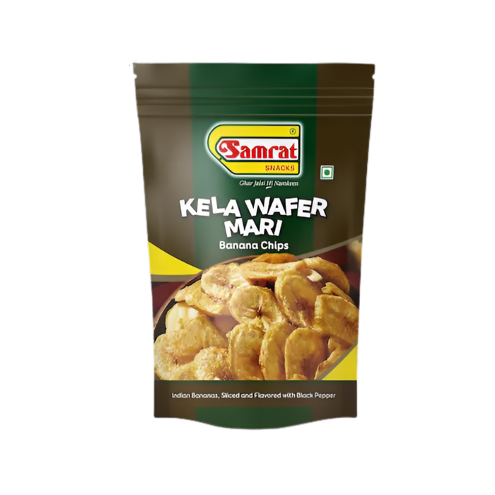 Chips de banane Samrat Snacks Mari (poivre noir) 400 g