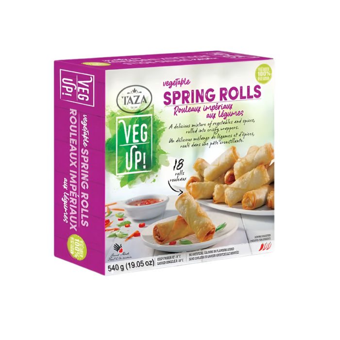 Taza Vegetable Spring Rolls 540g (18 Rolls)