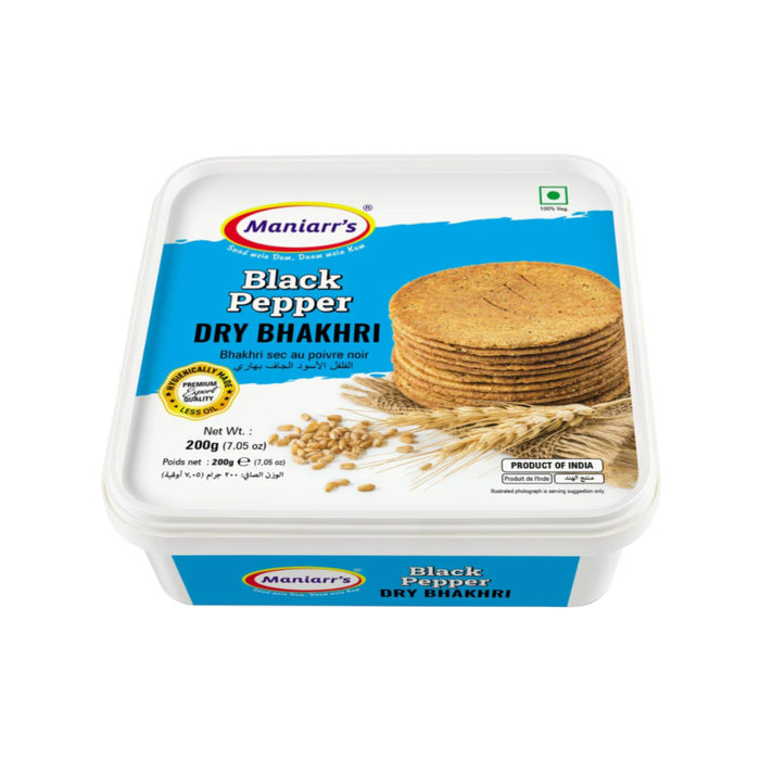 Bhakhri au poivre noir de Maniarr 200 g