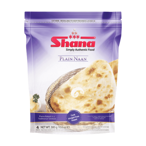 Shana Plain Naan 300g - Frozen - punjabi grocery store in canada