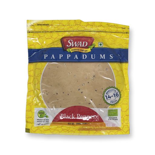 Swad Black Pepper Papad 200g - Snacks | indian grocery store in mississauga