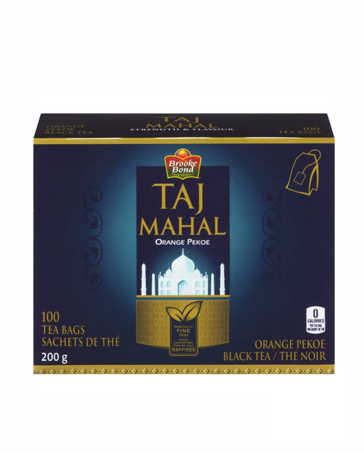 Brooke Bond Taj Mahal Tea Orange Pekoe 200gm (100 tea bags) - Tea | indian grocery store in Halifax